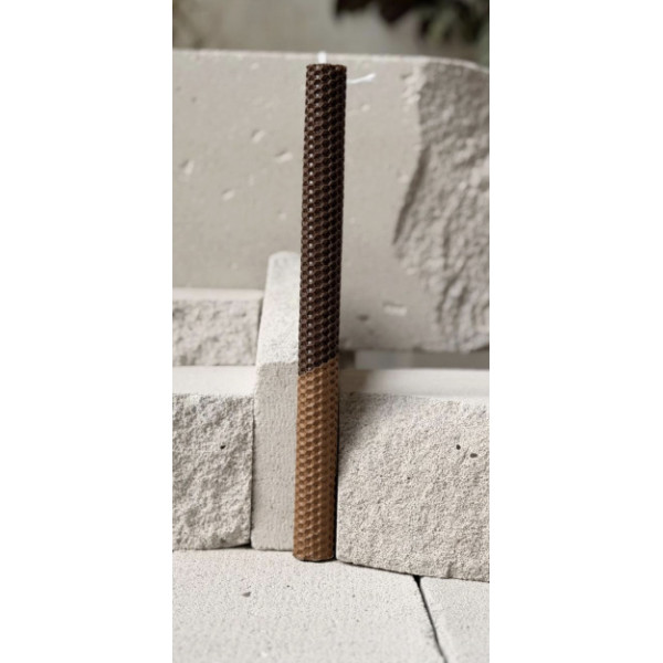 OKU Creations Λαμπάδα από Φυσικό Μελισσοκέρι Mocca