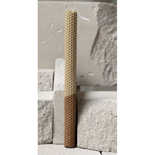 OKU Creations Λαμπάδα από Φυσικό Μελισσοκέρι Lotus