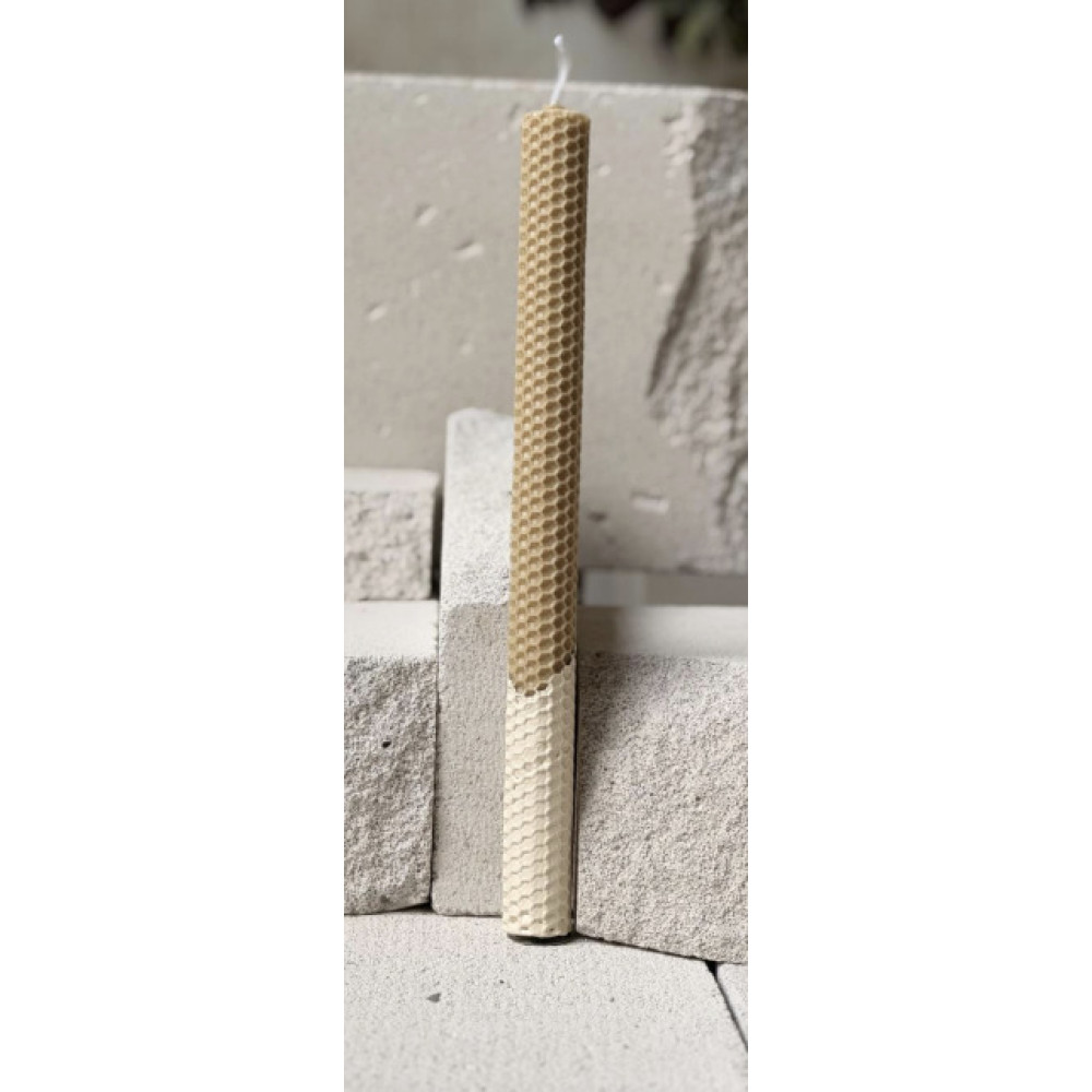 OKU Creations Λαμπάδα από Φυσικό Μελισσοκέρι Latte