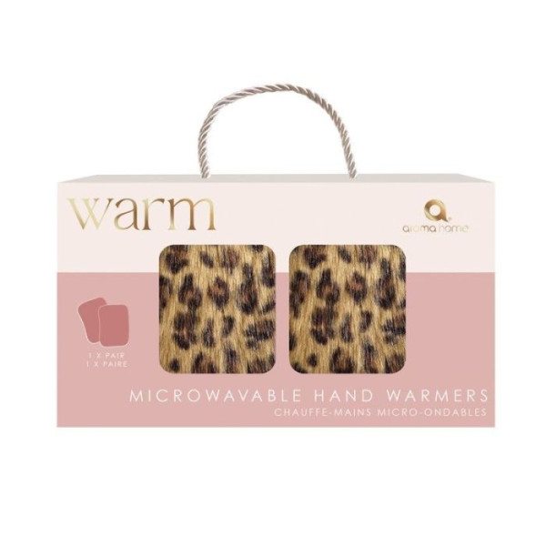 Aroma Home Γούνινα Λεοπάρ Θερμαντικά Χεριών - By Upper Canada