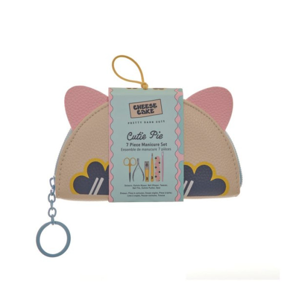 Cheesecake Σετ Mανικιούρ 6 τμχ σε Θήκη με Σχήμα Γάτας- By Upper Canada