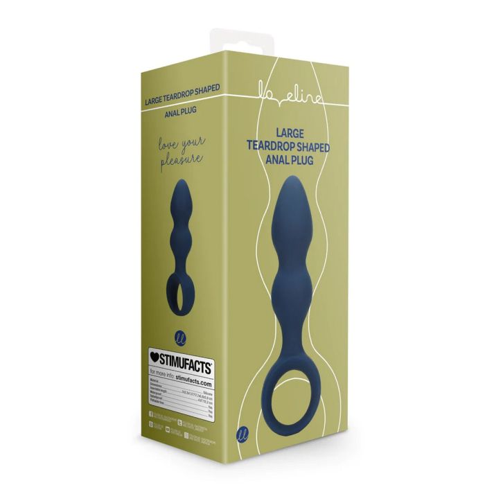 Shots - Teardrop Πρωκτική Σφήνα 17.7cm - Baltic Blue