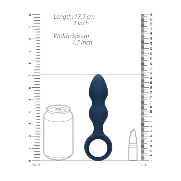 Shots - Teardrop Πρωκτική Σφήνα 17.7cm - Baltic Blue