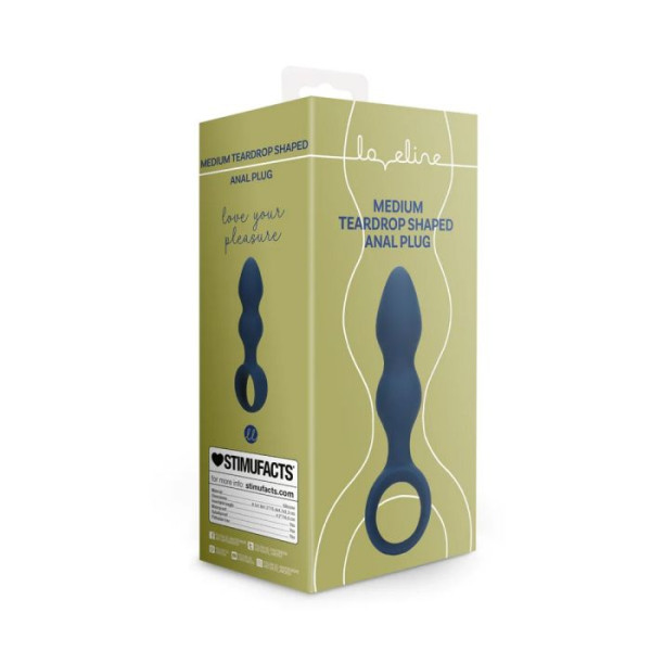 Shots - Teardrop Πρωκτική Σφήνα 15.4cm - Baltic Blue