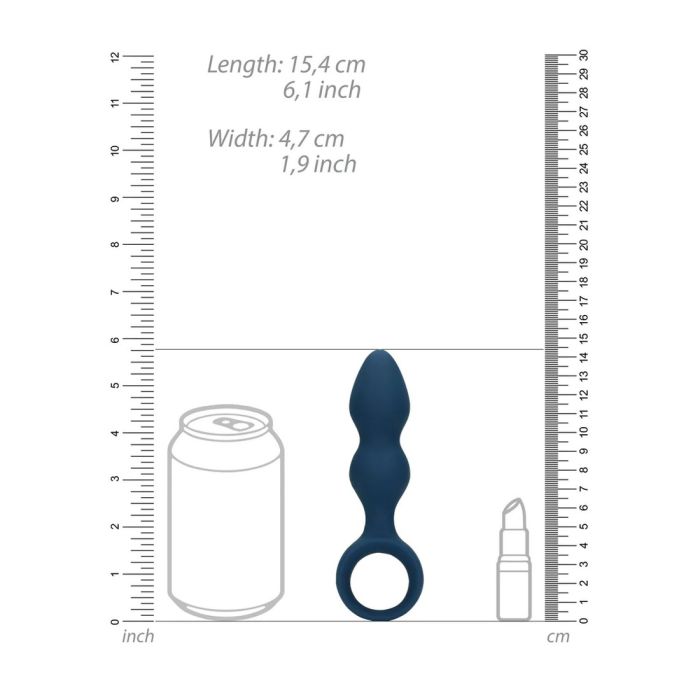 Shots - Teardrop Πρωκτική Σφήνα 15.4cm - Baltic Blue