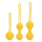 Shots - 3 Κολπικές Thumping Kegel Balls Σιλικόνης - Lemonade Yellow