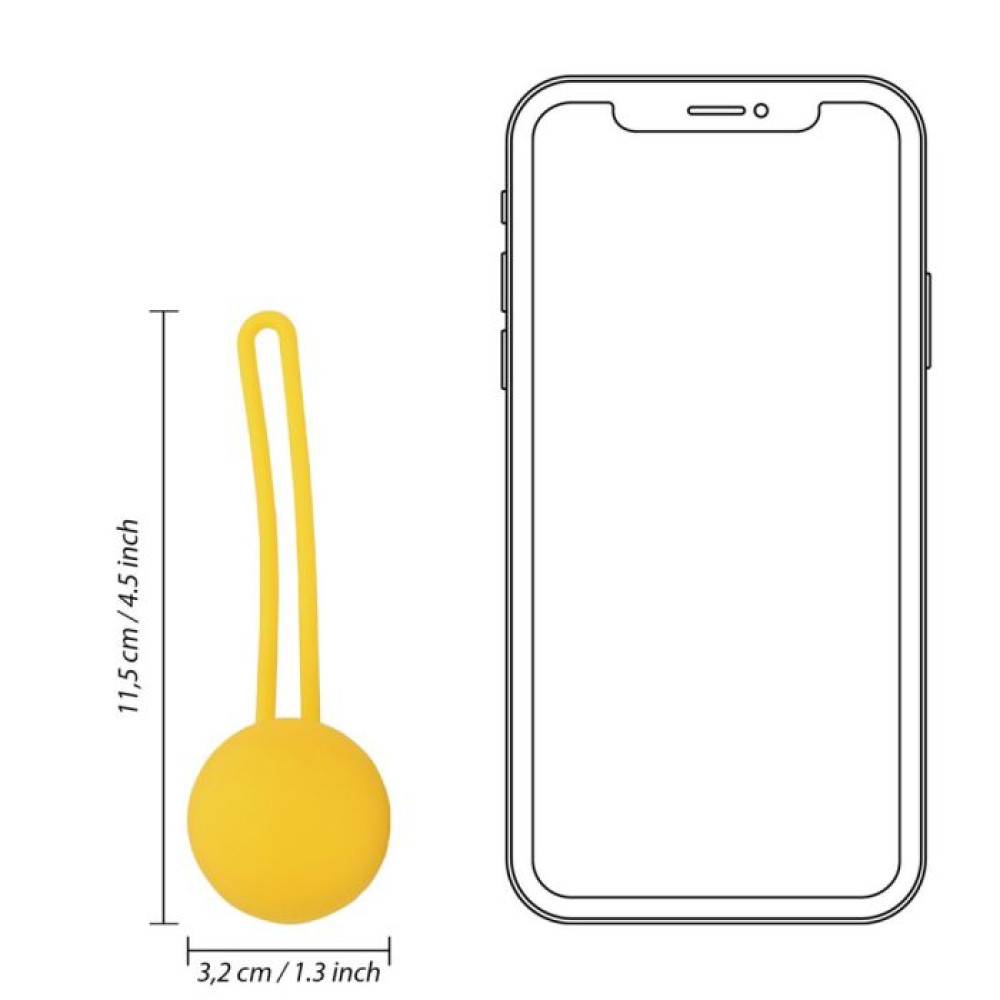 Shots - 3 Κολπικές Thumping Kegel Balls Σιλικόνης - Lemonade Yellow