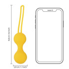 Shots - 3 Κολπικές Thumping Kegel Balls Σιλικόνης - Lemonade Yellow