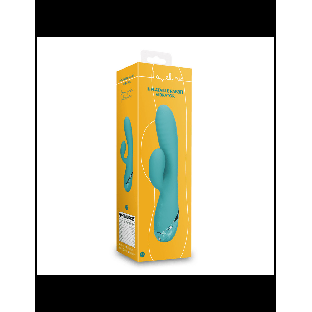 Shots - Rabbit Δονητής Που Φουσκώνει - Peacock Blue