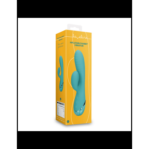 Shots - Rabbit Δονητής Που Φουσκώνει - Peacock Blue