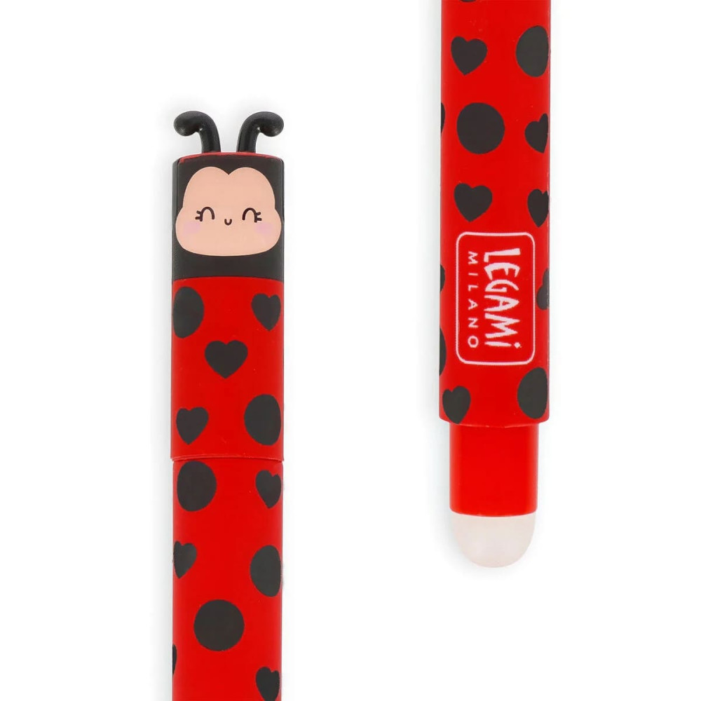 Legami Erasable Gel Pen - "Get Lucky" Ladybug