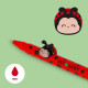 Legami CPP0027 Gel Pen Lovely Friends - "Get Lucky" Ladybug