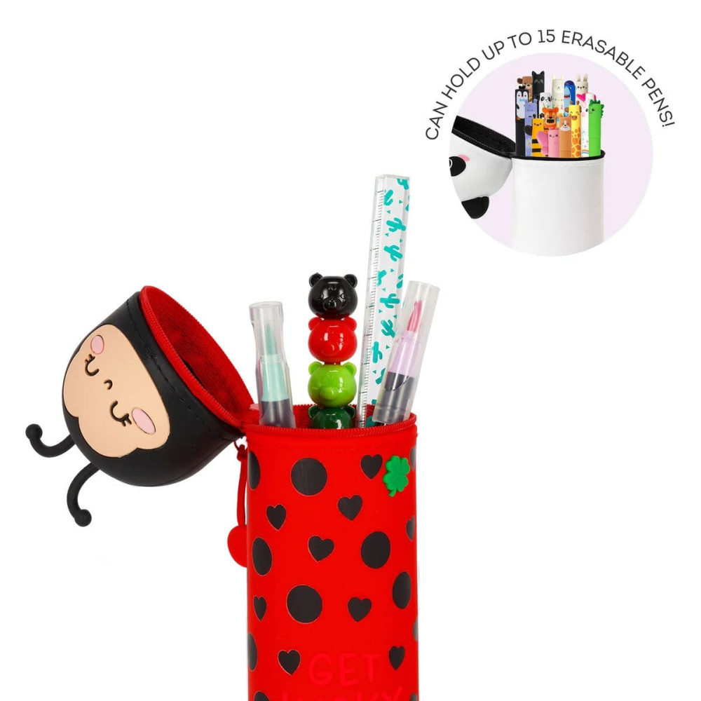 Legami KA0024 Κασετίνα Σιλικόνης 2 σε 1 - "Get Lucky" Ladybug 
