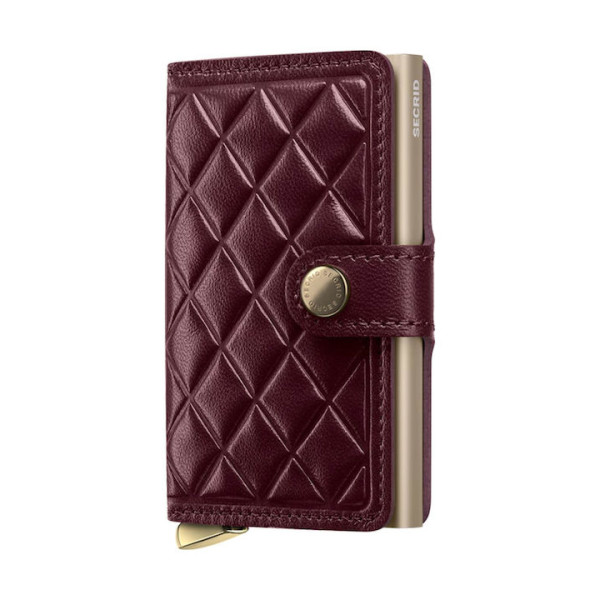 Secrid Premium Miniwallet+ Πορτοφόλι Emboss Diamond (Bordeaux)