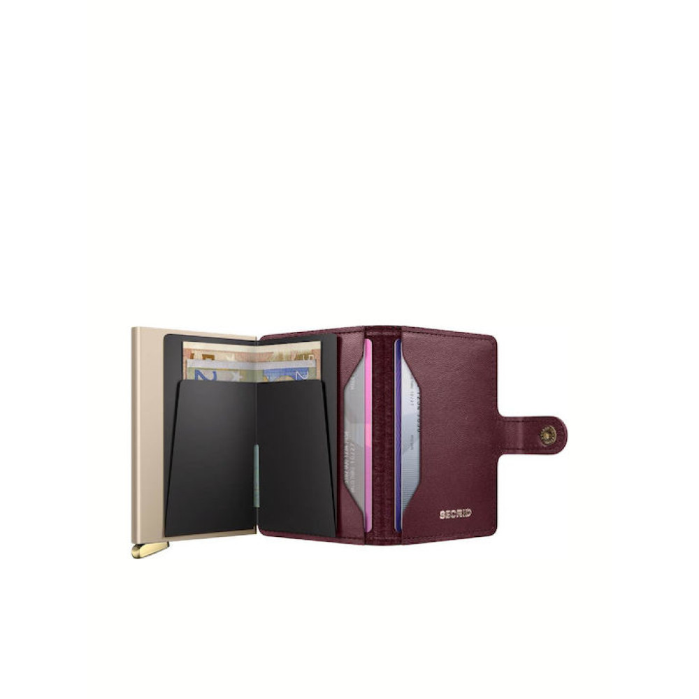Secrid Premium Miniwallet+ Πορτοφόλι Emboss Diamond (Bordeaux)