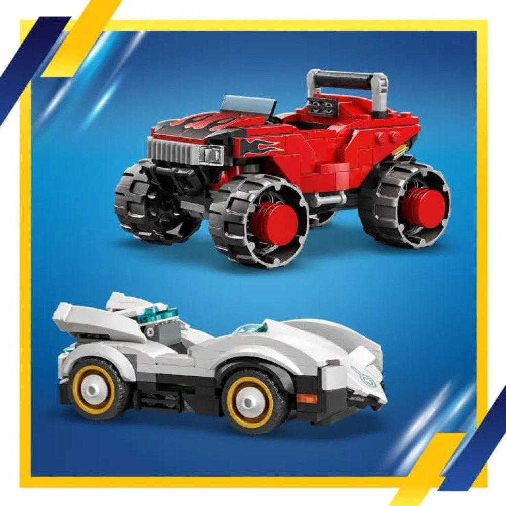 LEGO Sonic The Hedgehog Silver's Car vs. Knuckles' Monster Truck (77118)