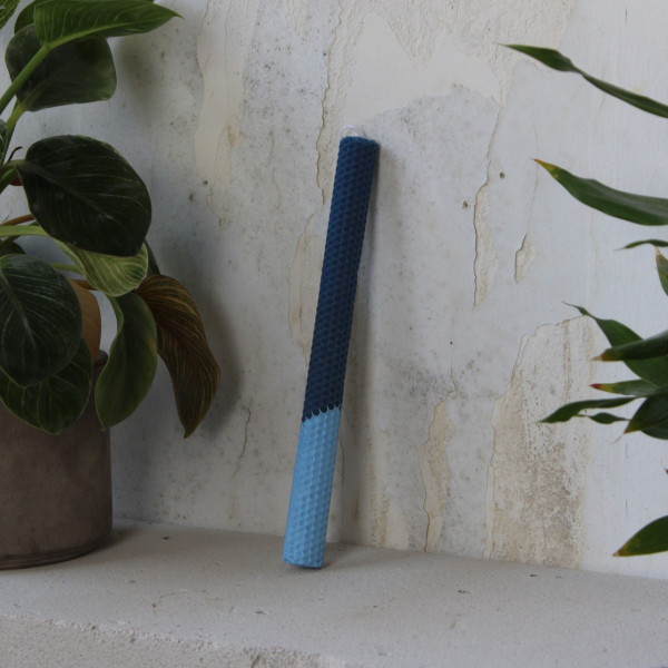 OKU Creations Λαμπάδα από Φυσικό Μελισσοκέρι Denim to Denim