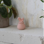 OKU Creations Bunny τσιμεντένιο χειροποίητο δοχείο ροζ 50g