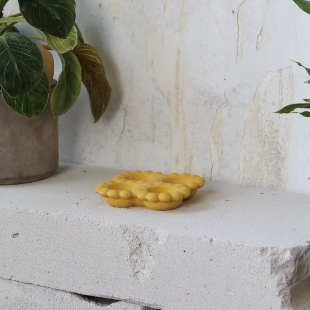 OKU Creations Αυγοθήκη 4 θέσεων Kίτρινη