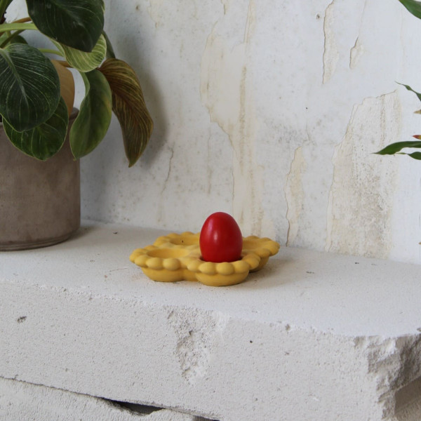 OKU Creations Αυγοθήκη 4 θέσεων Kίτρινη