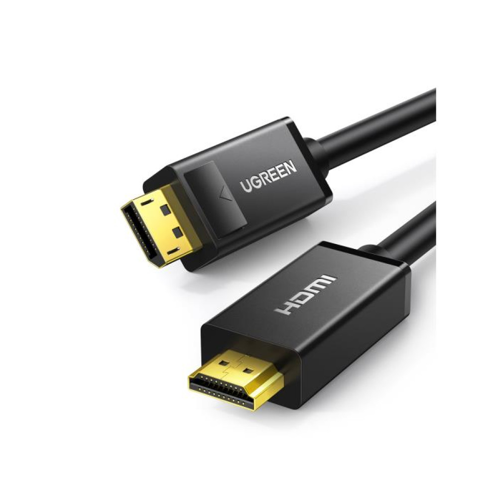 Ugreen DP101/10202 Καλώδιο DisplayPort σε HDMI M/M 4K/30Hz 2m (Μαύρο)