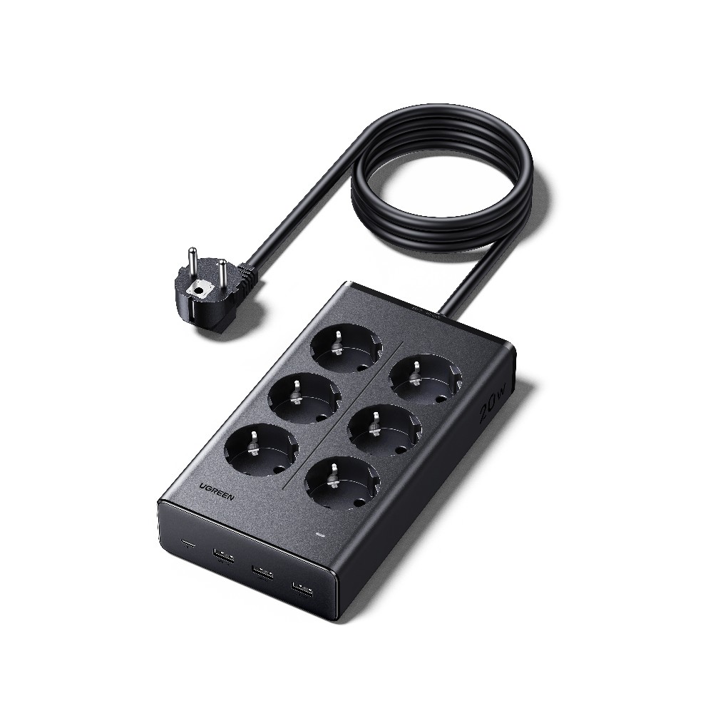 Ugreen S622/75141 Πολύπριζο 6 Θέσεων GaN PD 20W 1.5m