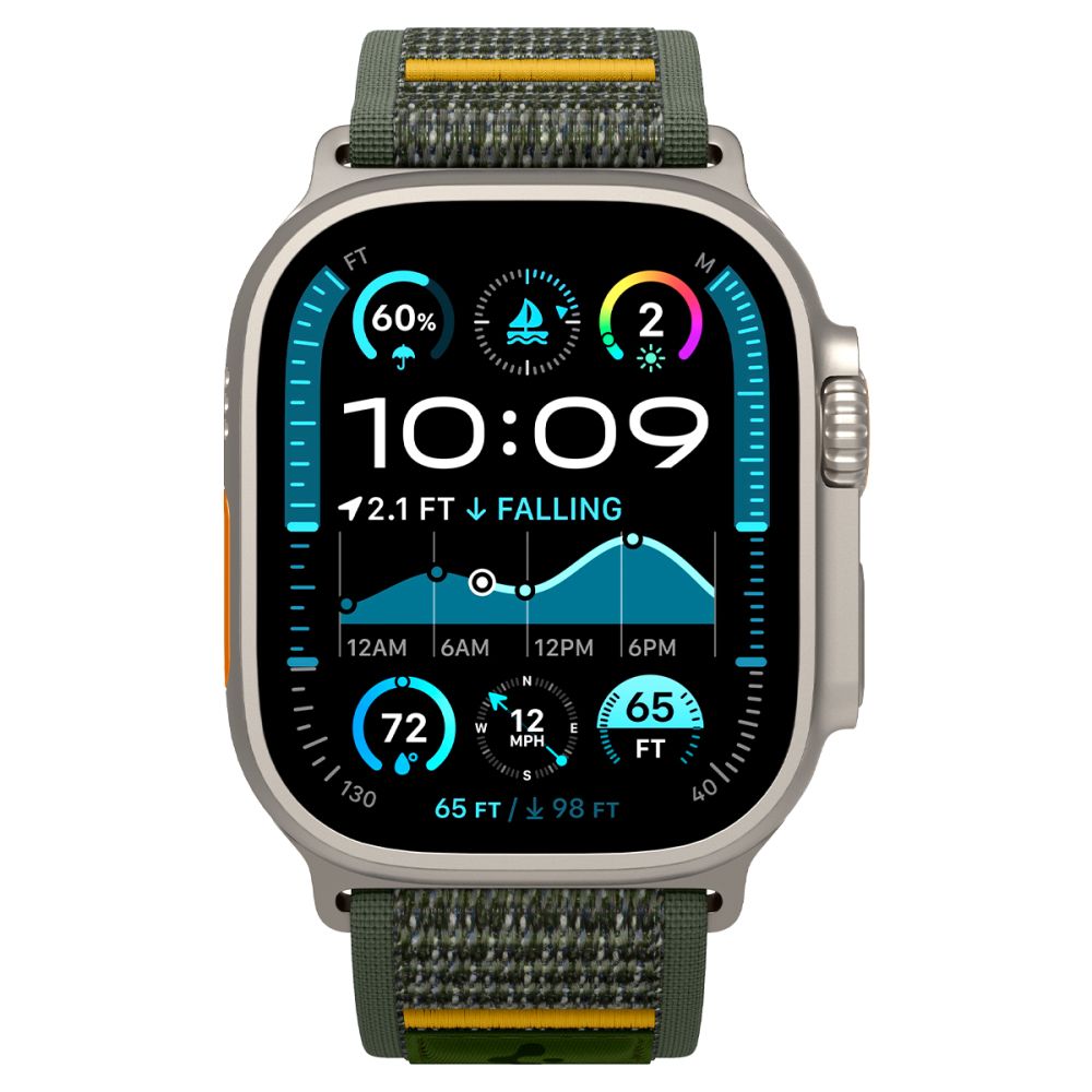 Spigen ATHLEX AIR Λουράκι για Apple Watch 8 / 9 / 10 / 11 / SE / ULTRA (44 / 45 / 46 / 49 mm) (ACTIVE GREEN)