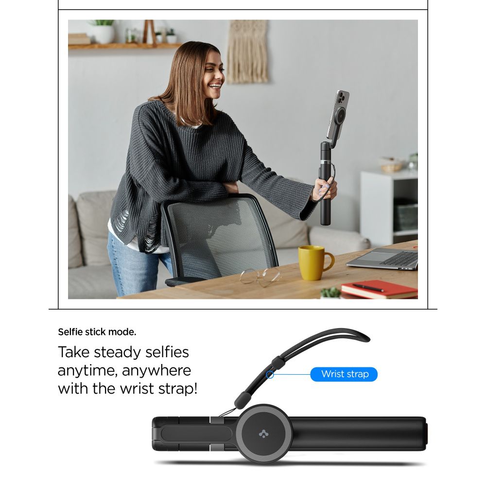 Spigen S581W Tripod Selfie Stick (Mag Fit+) για smartphone (Μαύρο) 