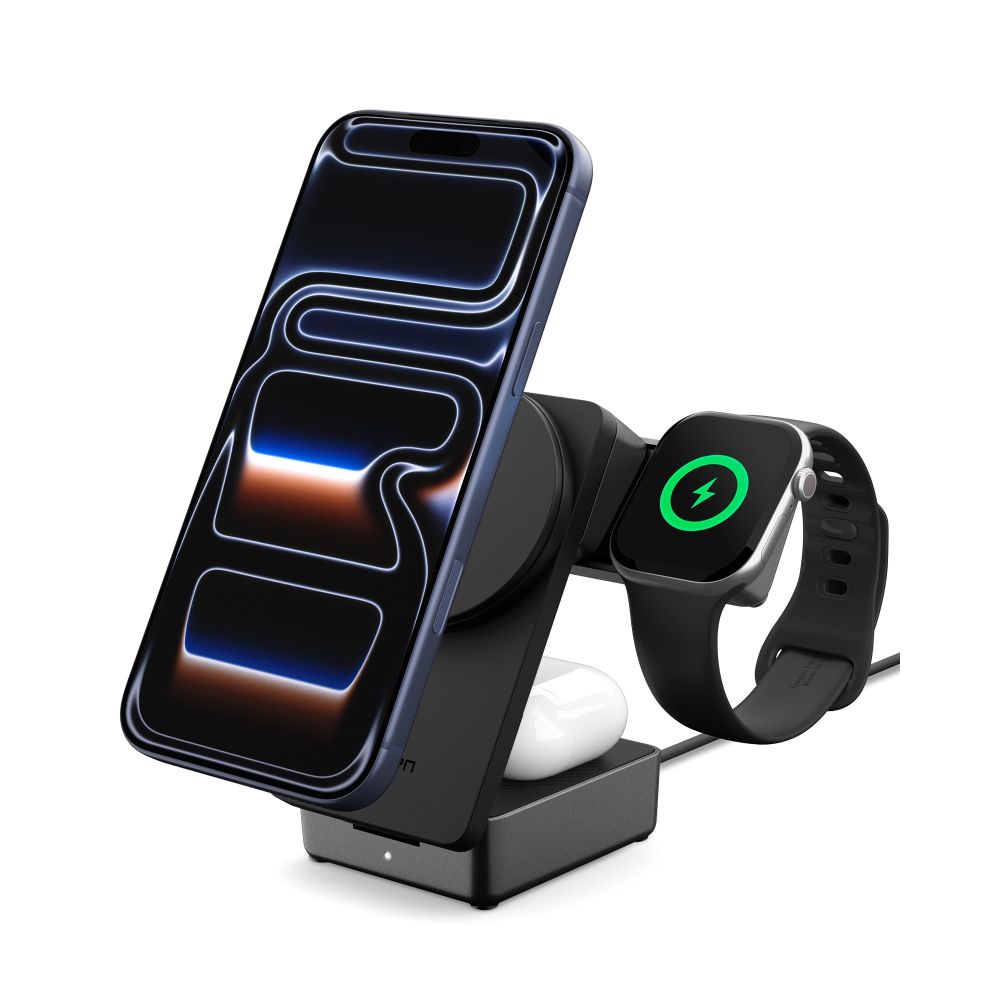 Spigen EF323MQ 3IN1 Foldable Wireless Qi2.2 25W Charger Stand (Mag Fit)