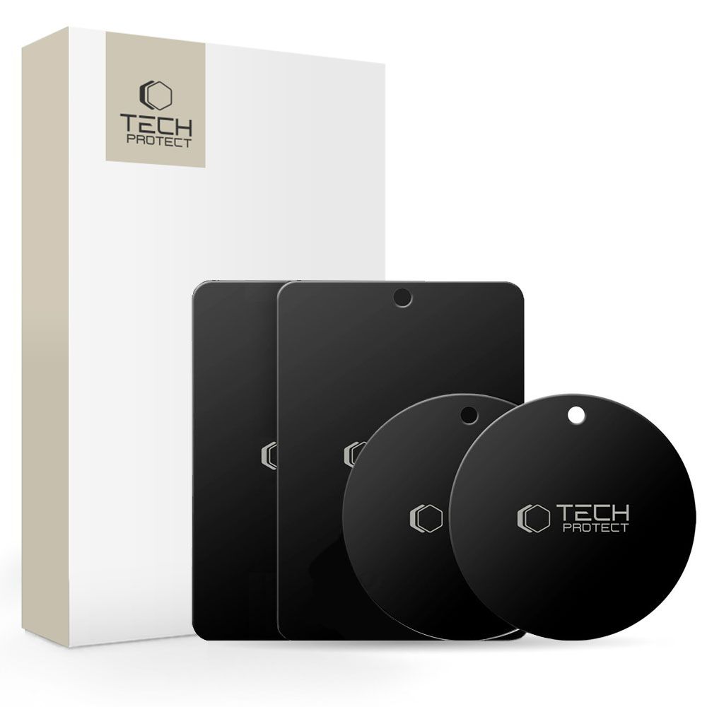 Tech-Protect Metalplate Magnetic Car Mount 4-PACK (Μαύρο)
