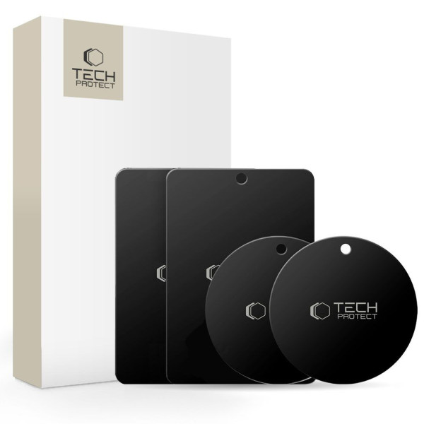 Tech-Protect Metalplate Magnetic Car Mount 4-PACK (Μαύρο)