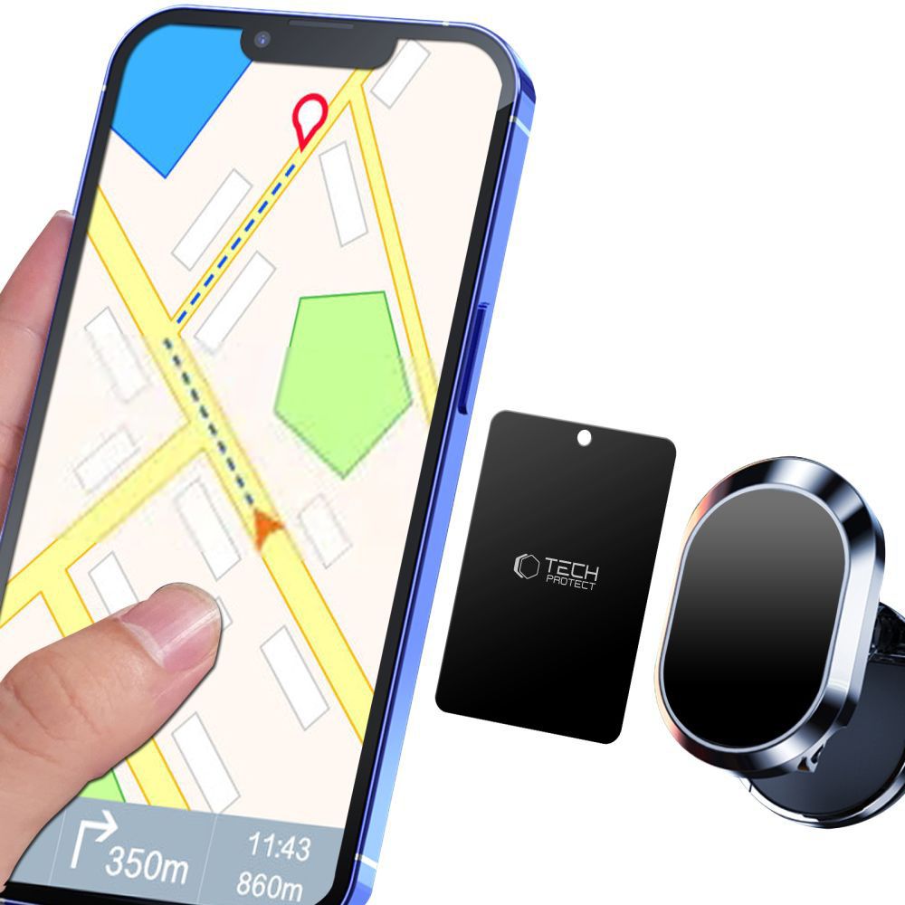 Tech-Protect Metalplate Magnetic Car Mount 4-PACK (Μαύρο)
