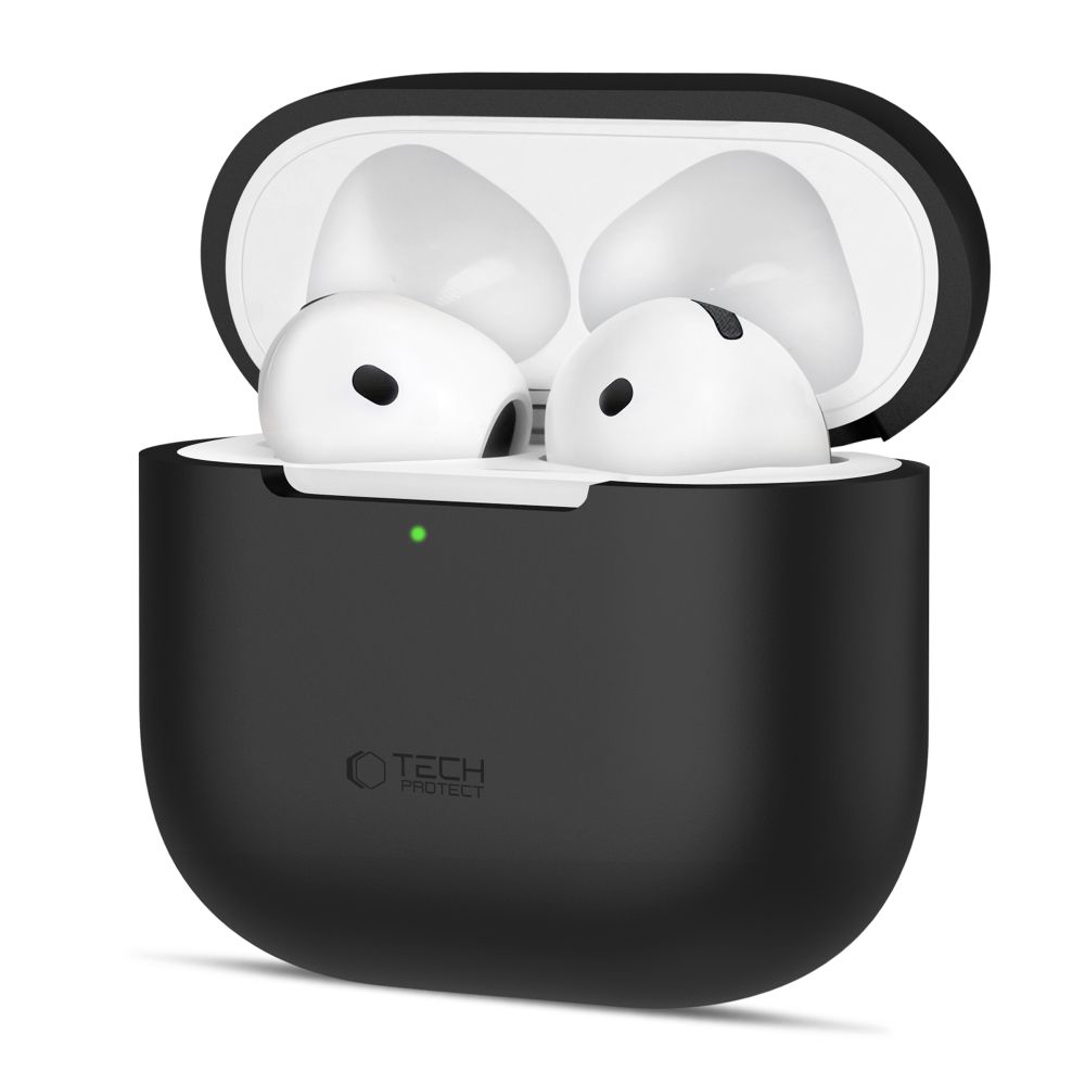Tech-Protect Silicone Θήκη για Apple AirPods 4 (Μαύρο)