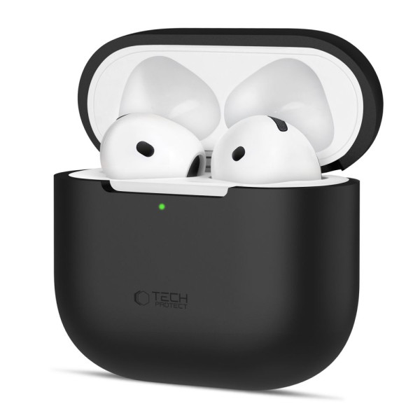 Tech-Protect Silicone Θήκη για Apple AirPods 4 (Μαύρο)