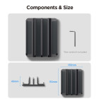 Spigen LD208S4 Κάθετη Βάση για Laptop / Macbook (SPACE GREY)