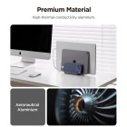 Spigen LD208S4 Κάθετη Βάση για Laptop / Macbook (SPACE GREY)