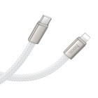 Hoco X125 Καλώδιο Flat Type-C σε Lightning PD 30W 1m (Λευκό)