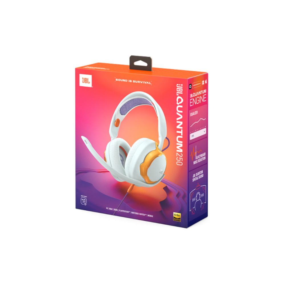 JBL Quantum 250, Over-Ear ενσύρματα Gaming Headset (Teal)