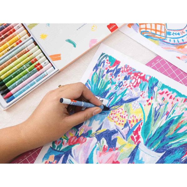 Petit Epicerie Σετ Ζωγραφικής με Παστέλ Αρίθμηση - Holland Bloom