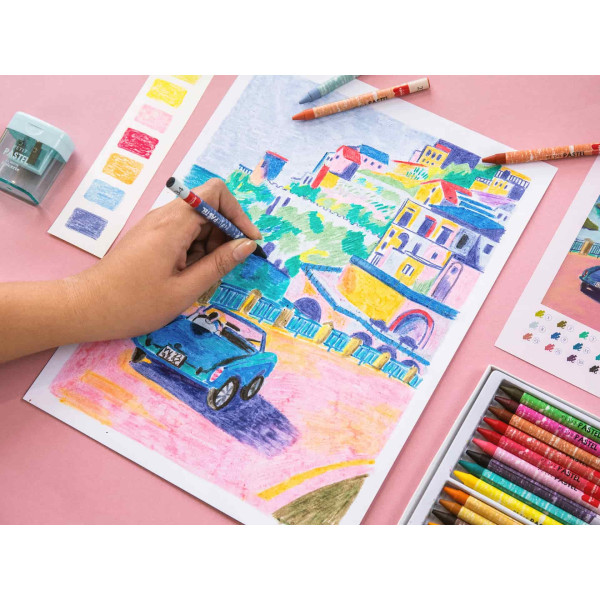 Petit Epicerie Σετ Ζωγραφικής με Παστέλ Αρίθμηση - Drive