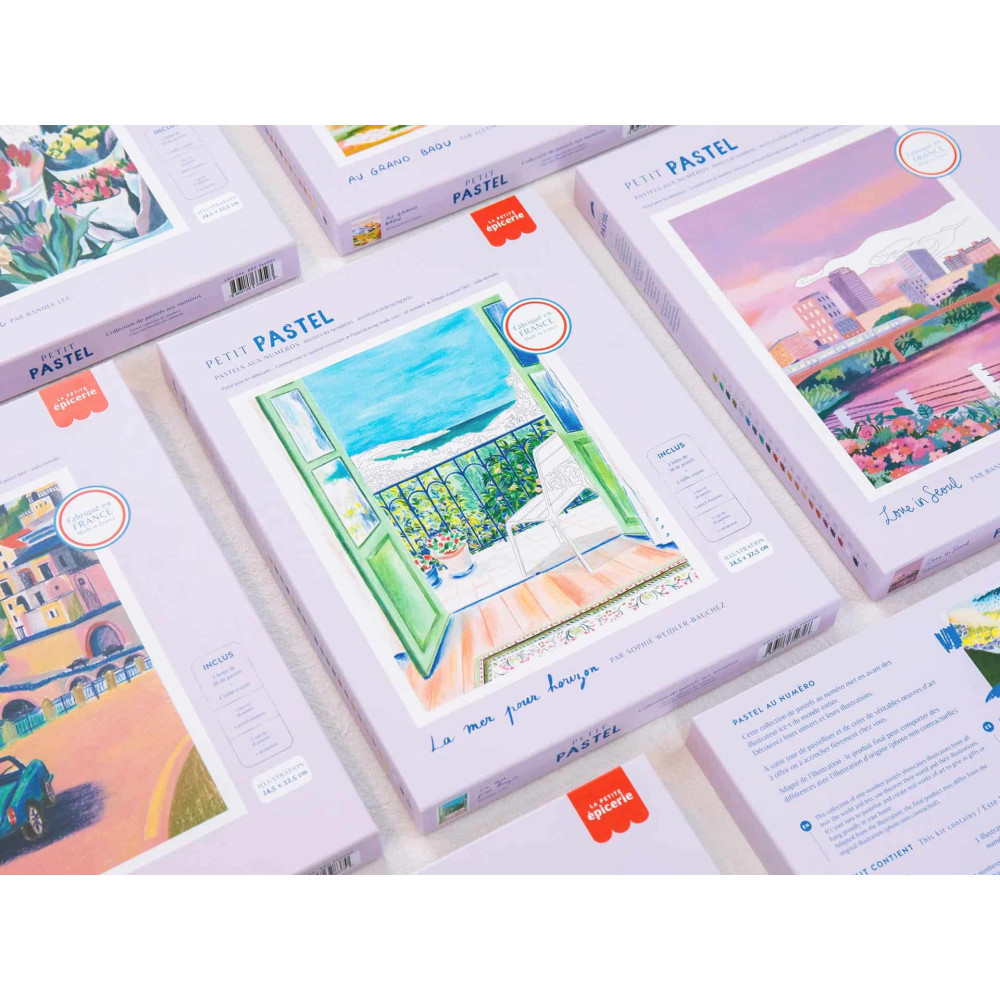 Petit Epicerie Σετ Ζωγραφικής με Παστέλ Αρίθμηση - La mer Pour Horizon