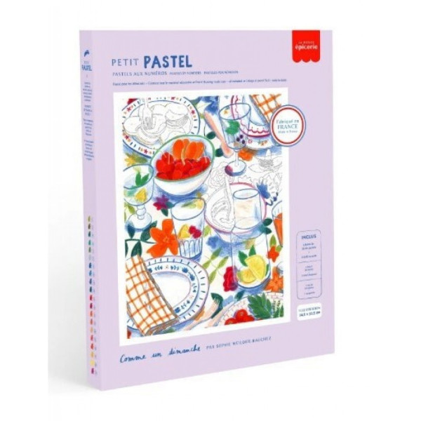 Petit Epicerie Σετ Ζωγραφικής με Παστέλ Αρίθμηση - Comme Un Dimanche