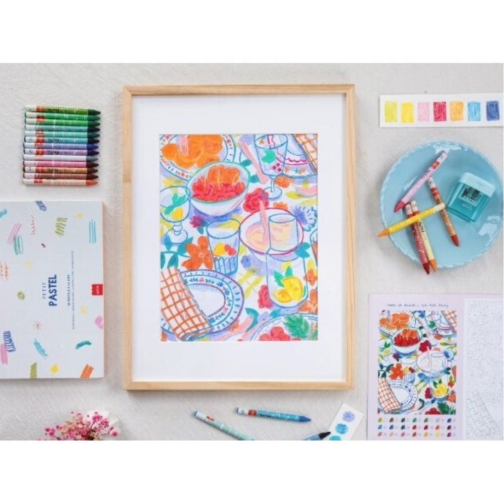 Petit Epicerie Σετ Ζωγραφικής με Παστέλ Αρίθμηση - Comme Un Dimanche