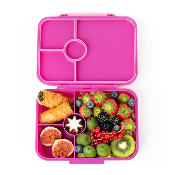 Lekkabox Classic Φαγητοδοχείο Tritan με 4 χωρίσματα (Berry)
