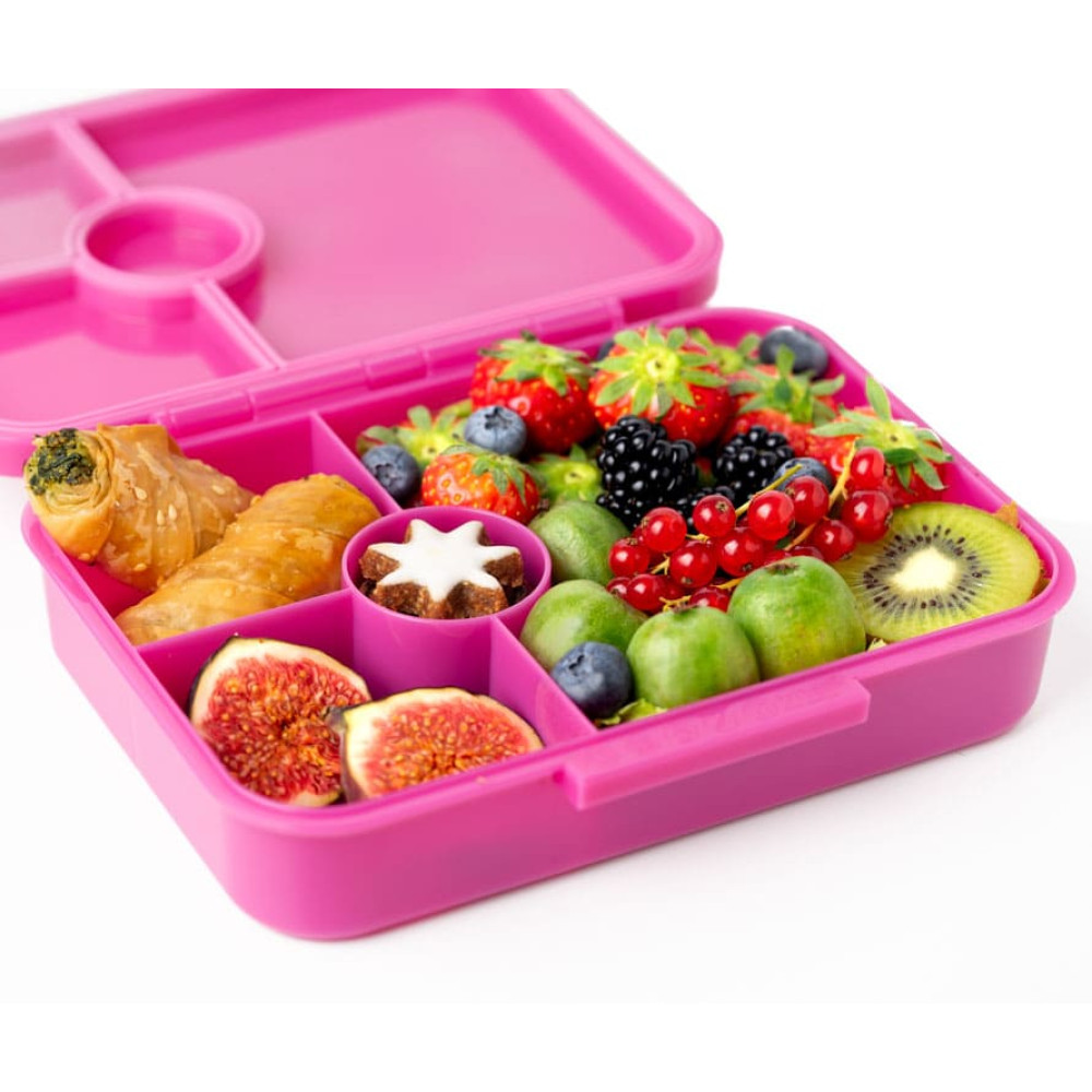 Lekkabox Classic Φαγητοδοχείο Tritan με 4 χωρίσματα (Berry)