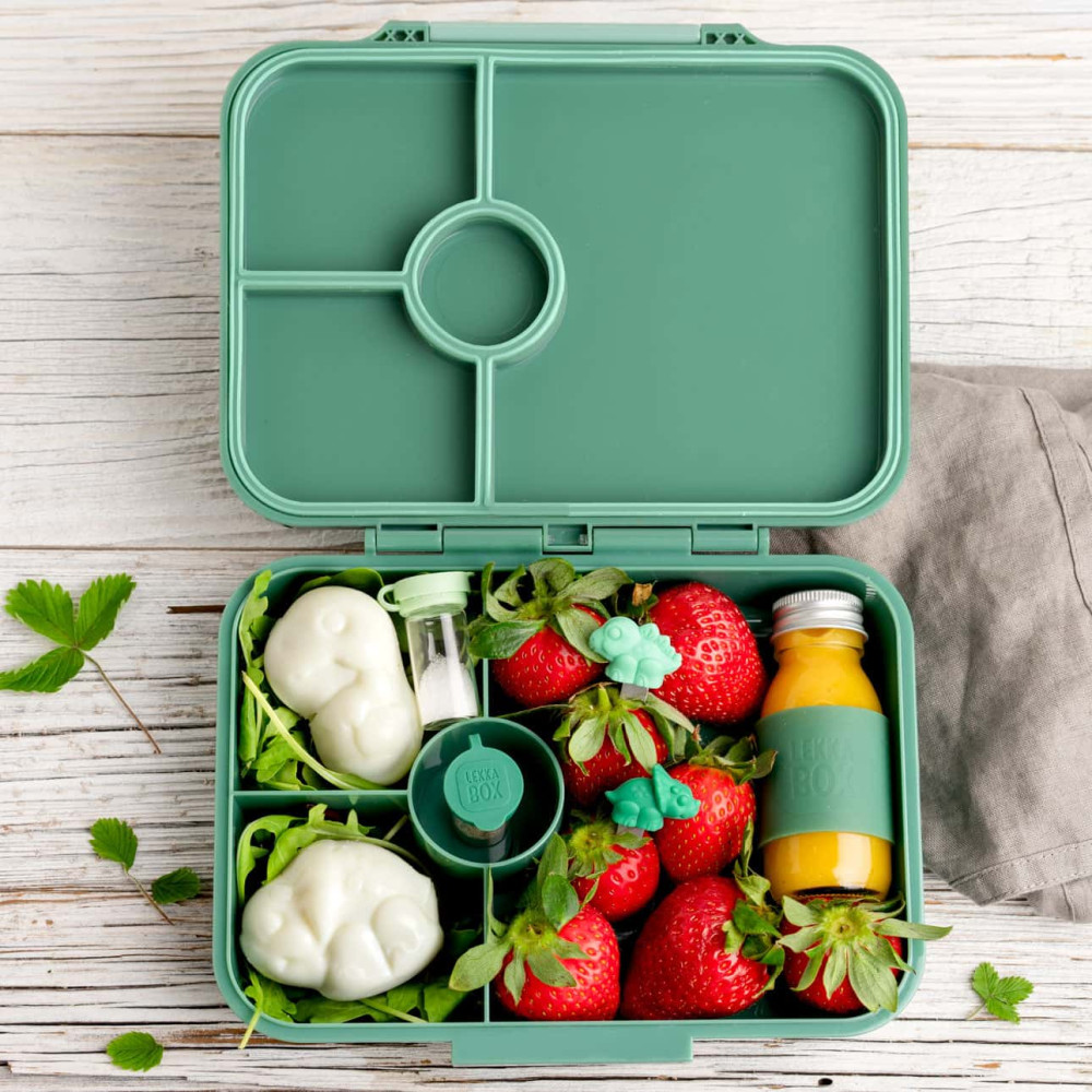 Lekkabox Classic Φαγητοδοχείο Tritan με 4 χωρίσματα (Forest)
