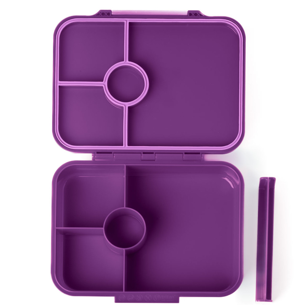 Lekkabox Classic Φαγητοδοχείο Tritan με 4 χωρίσματα (Lilac)