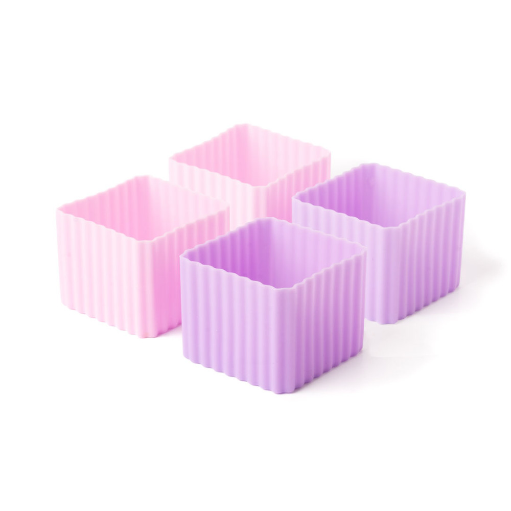 Lekkabox Bento Cups Θήκες Σιλικόνης 4 τμχ (Rosa)