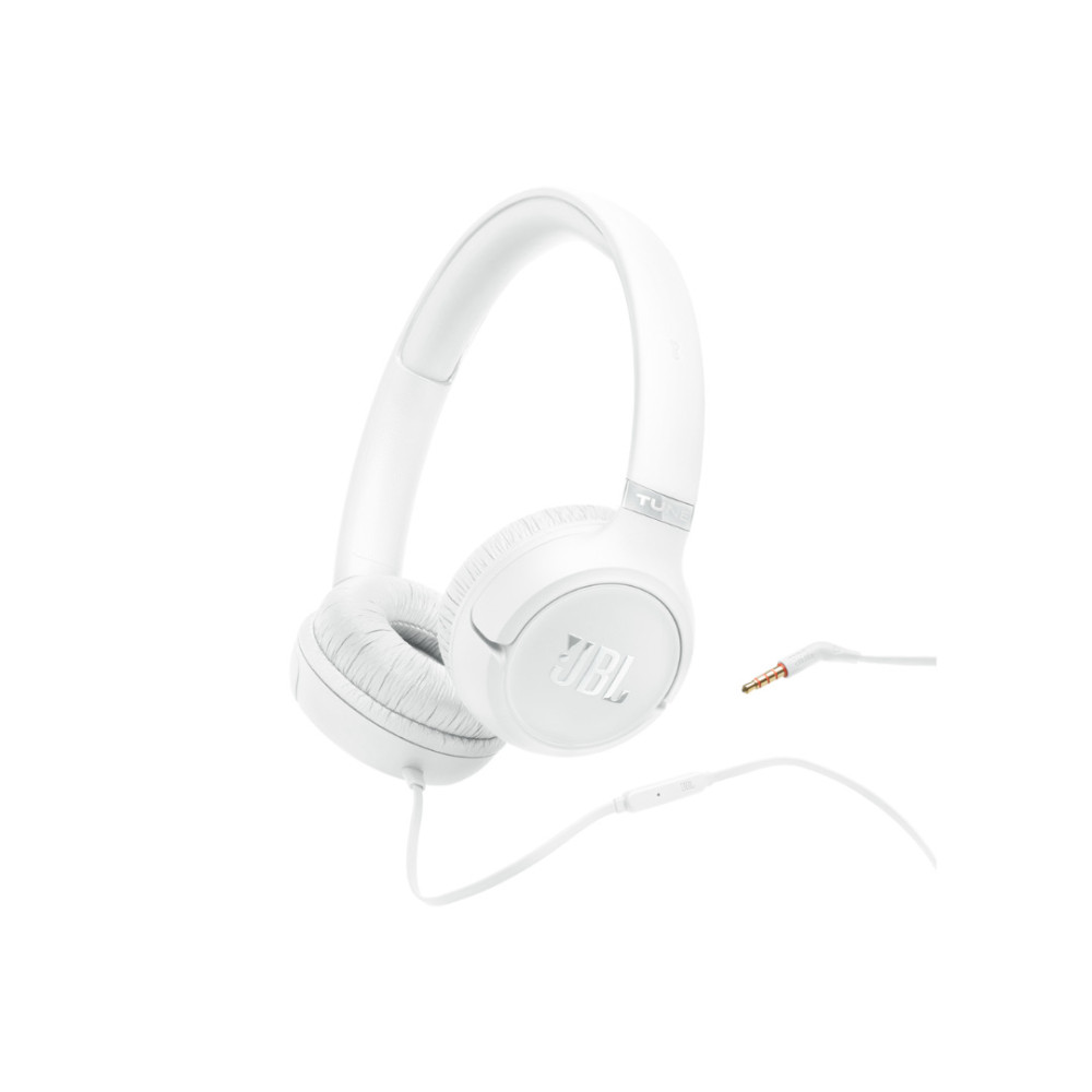 JBL Tune 530, On-Ear Universal Headphones, 1-button mic/rem (Λευκό)