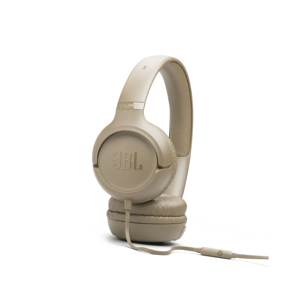 JBL Tune 530, On-Ear Universal Headphones, 1-button mic/rem (Beige)
